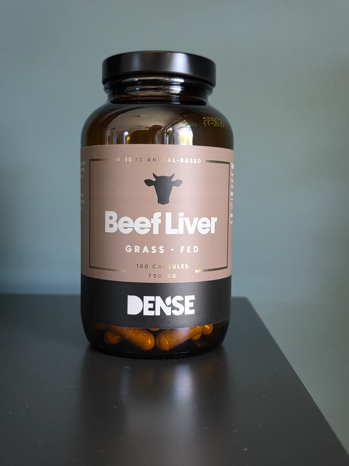 Dense Beef Liver Grass-Fed 180 kapsułek 750mg — wątroba wołowa w kapsułkach